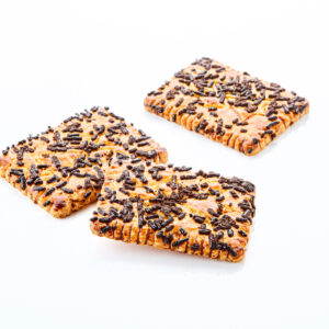 Biscuit bretagne en vrac - gâteau breton rectangulaire de fabrication local pur beurre avec des vermicelles au chocolat