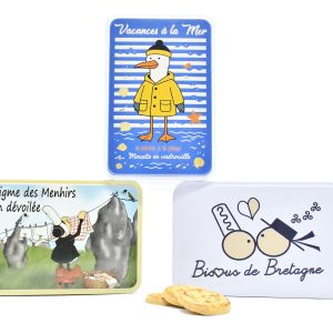 Boîte métallique bretagne - mam rigoud bretagne, en route pour la bretagne party, dans le breton tout est bon avec des galettes bretonnes