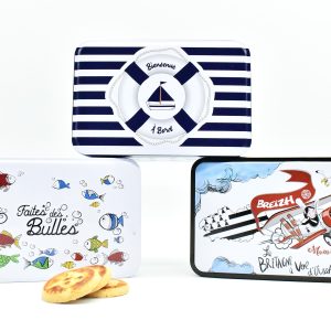 Boîte métallique bretagne - mam rigoud bretagne, en route pour la bretagne party, dans le breton tout est bon avec des galettes bretonnes