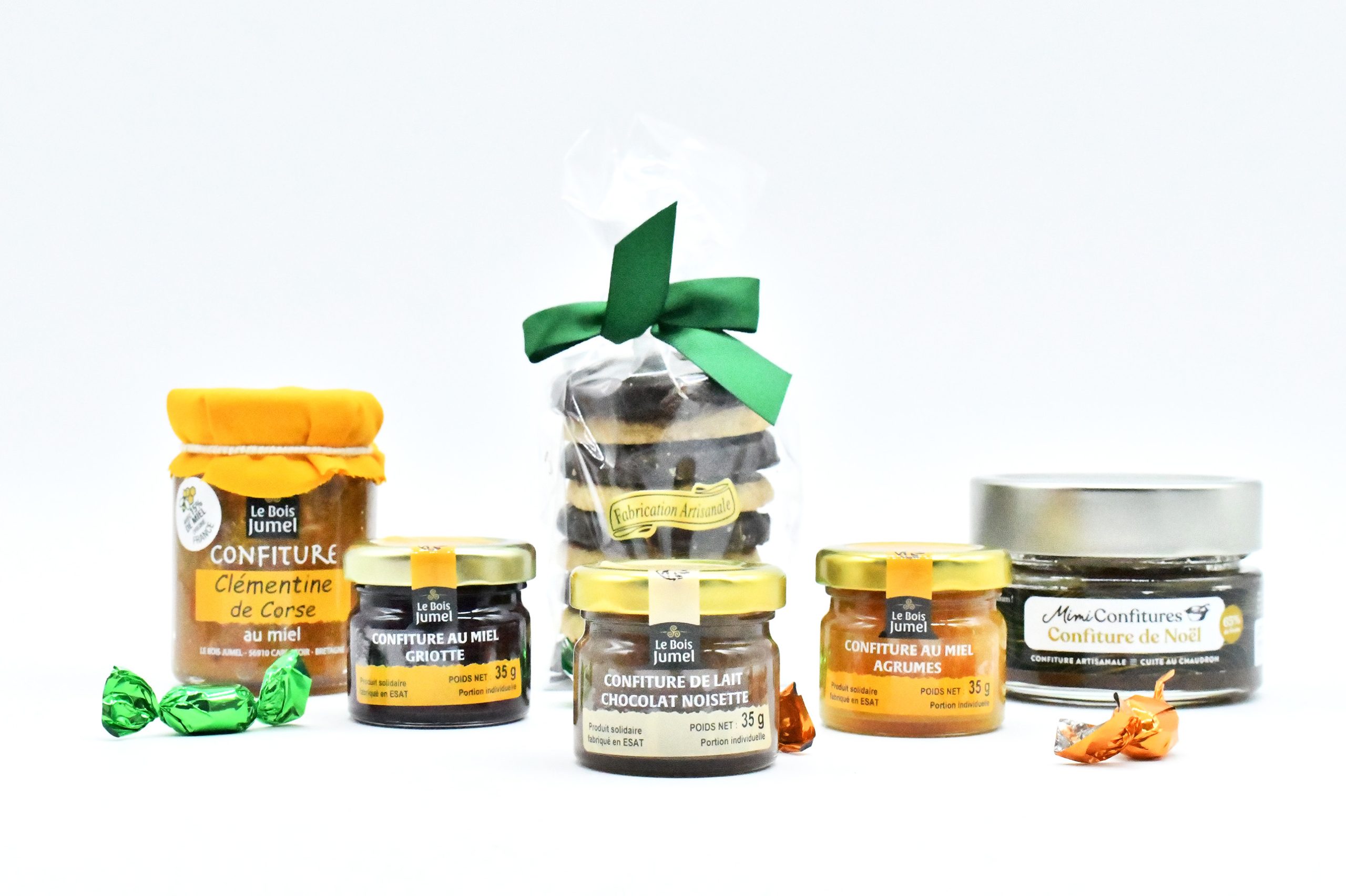 Boite métallique Bretagne - Coffret produit breton surcé - caramel beurre salé - confiture - biscuit - framboise - palet breton