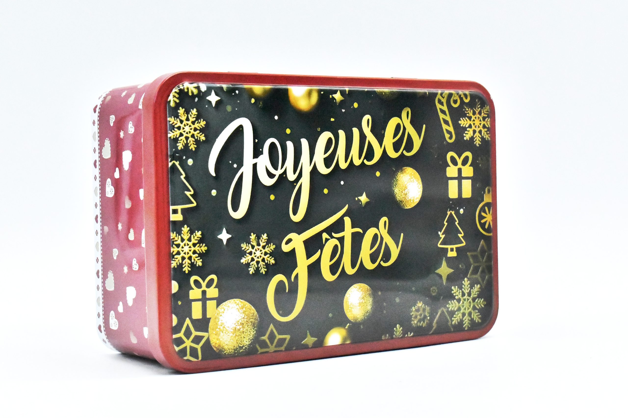 Boite métallique Bretagne - Coffret produit breton surcé - caramel beurre salé - confiture - biscuit - framboise - palet breton