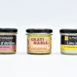 gratinable - lieu jeune - andouille - confit - andouille - etrille - tomate - cidre